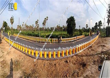Good price বাঁকা র‌্যাম্প হাইওয়ে রোলার ব্যারিয়ার অ্যান্টি মরিচ Q235 হট ডুব গ্যালভানাইজিং ম্যাটারিয়াল অনলাইন