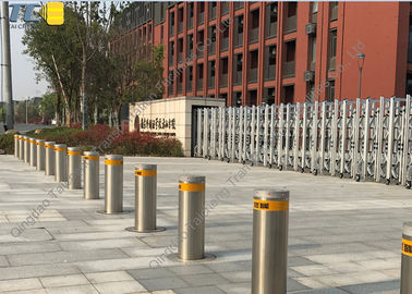 হাইড্রোলিক প্রধান গেট প্রবেশদ্বার প্রস্থান bollards 360mm AC220V ইলেক্ট্রোস্ট্যাটিক স্প্রে 3.5s গতি